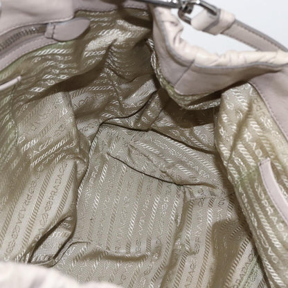 Prada Gaufre Convertible Tote Nappa Leather, BEIGE, LEATHER, Handbag