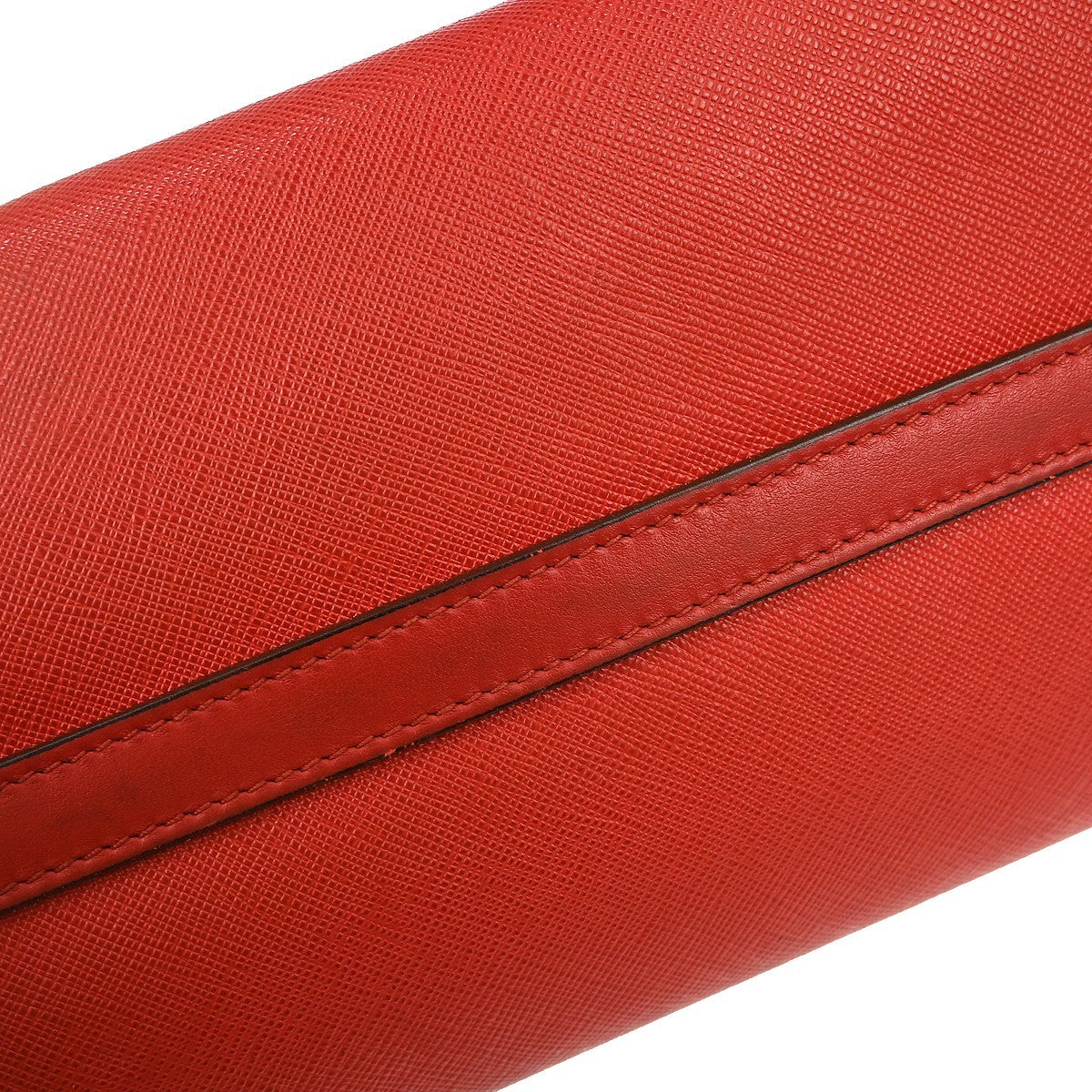 Prada Paradigme Tote Saffiano with City Calf, RED, LEATHER, Handbag