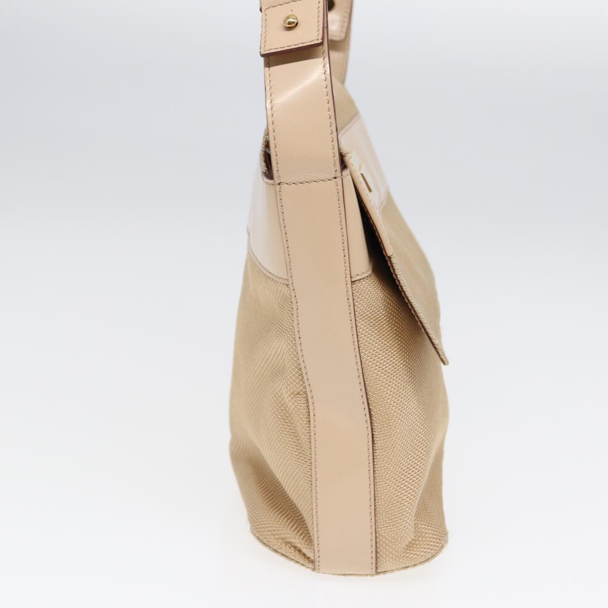 Celine Shoulder Bag Nylon, BEIGE, NYLON, Shoulder bag