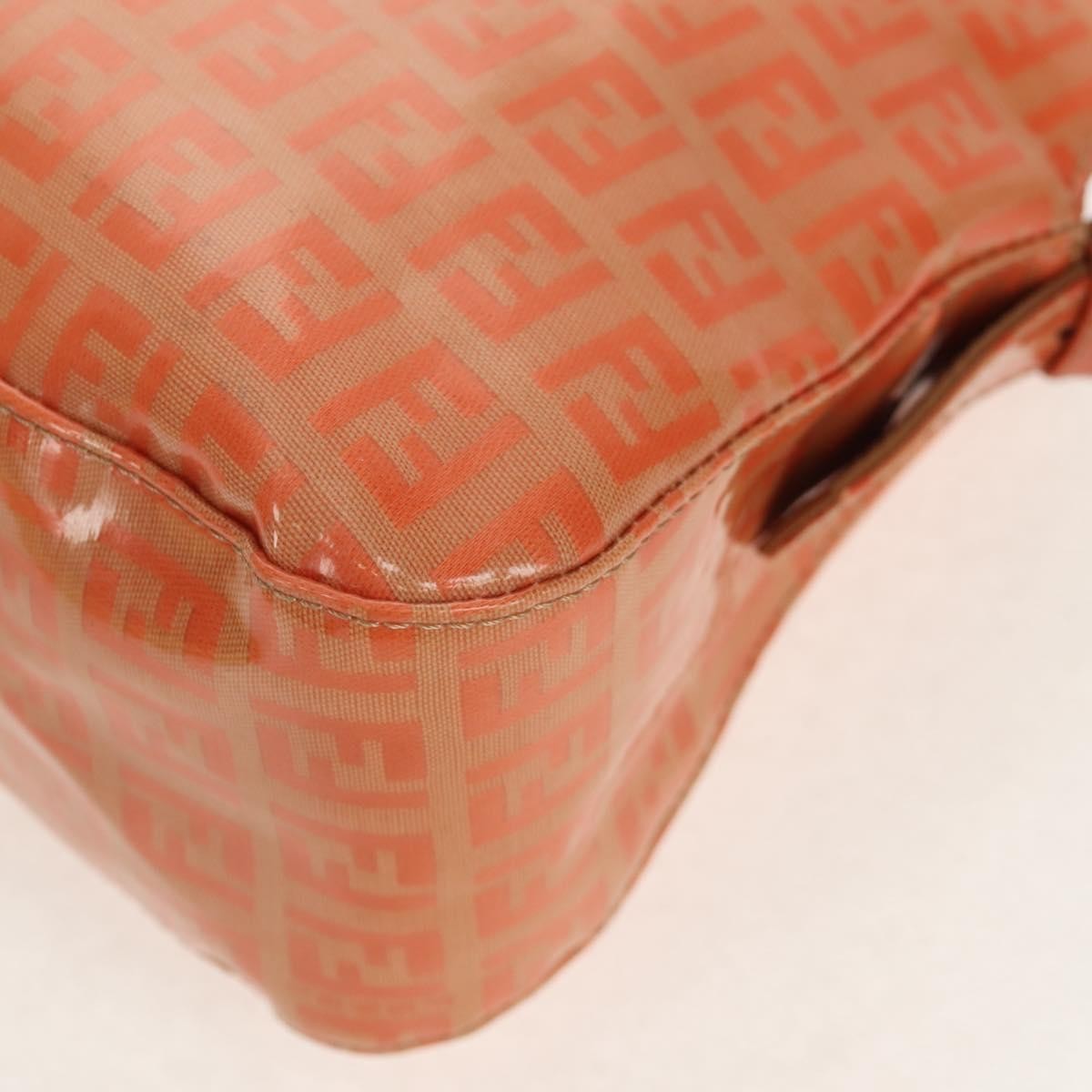 Fendi Mamma baguette Canvas, ORANGE, CANVAS, Shoulder bag