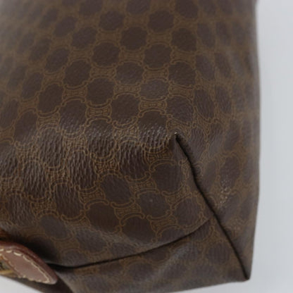 Celine Macadam Pochette Canvas and Leather, BROWN, CANVAS, Clutche & pouche