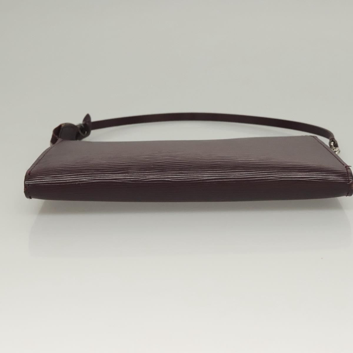 Louis Vuitton Pochette Accessoires Epi Leather, PURPLE, LEATHER, Clutche & pouche
