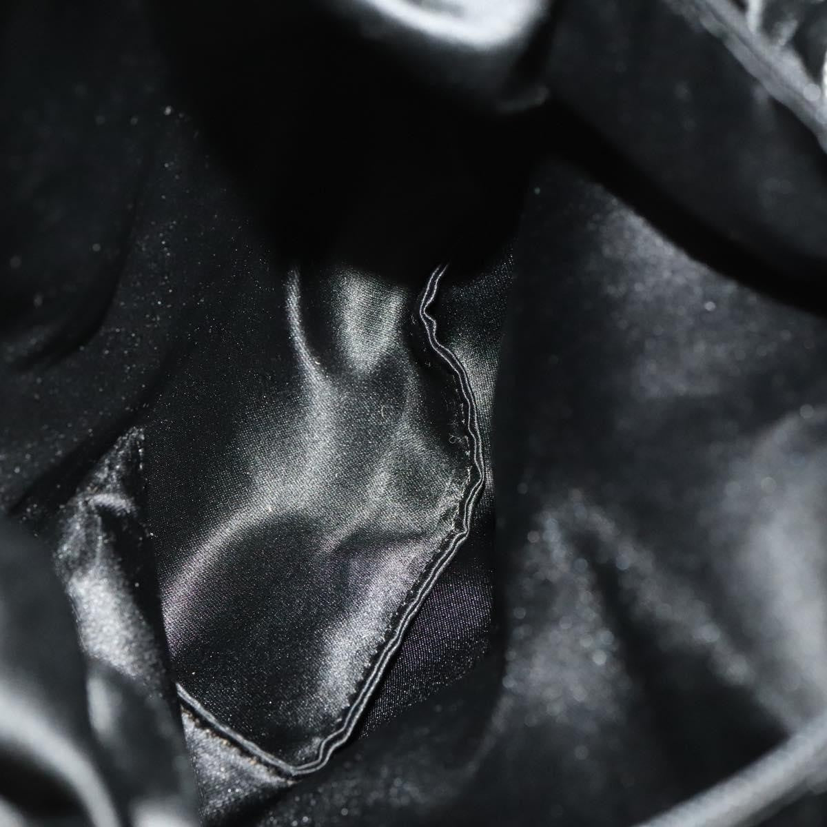 Chanel Kaleidoscope Chain Tote Quilted Printed Satin, BLACK, SILK, Tote bag