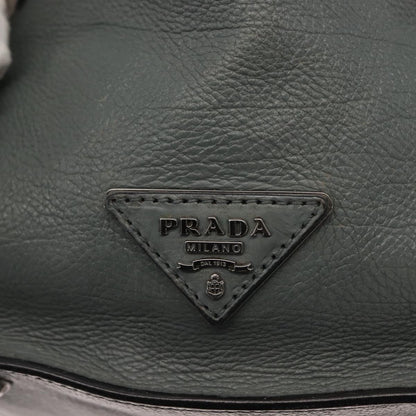 Prada Twin Pocket Lock Flap Tote Glace Calf, GRAY, LEATHER, Tote bag