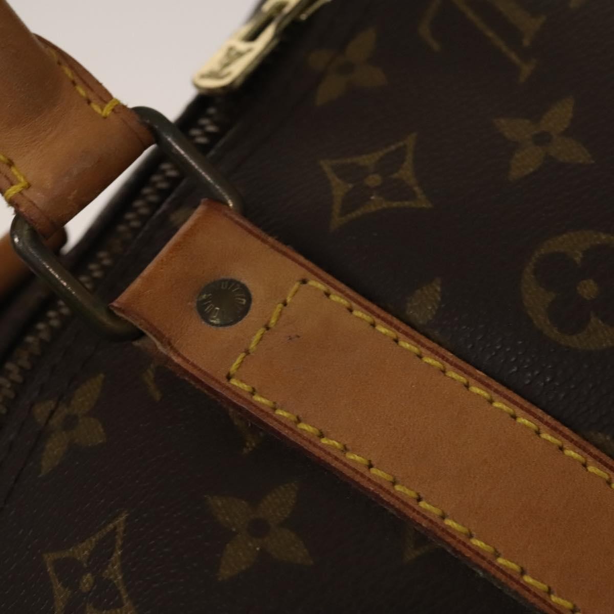 Louis Vuitton Keepall Bag Monogram Canvas, BROWN, CANVAS, Travel bag