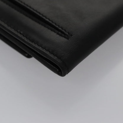 Salvatore Ferragamo Vintage Gancini Flap Crossbody Bag Leather, BLACK, LEATHER, Clutche & pouche