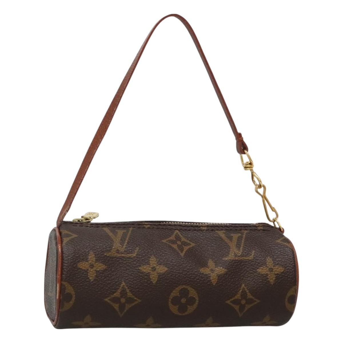 Louis Vuitton Papillon Pochette Monogram Canvas, BROWN, CANVAS, Handbag