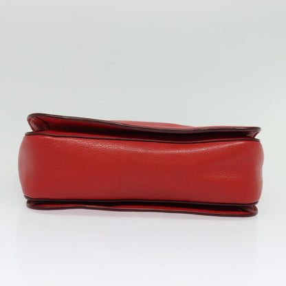 Miu Miu Madras Convertible Lock Tote Leather, RED, LEATHER, Handbag