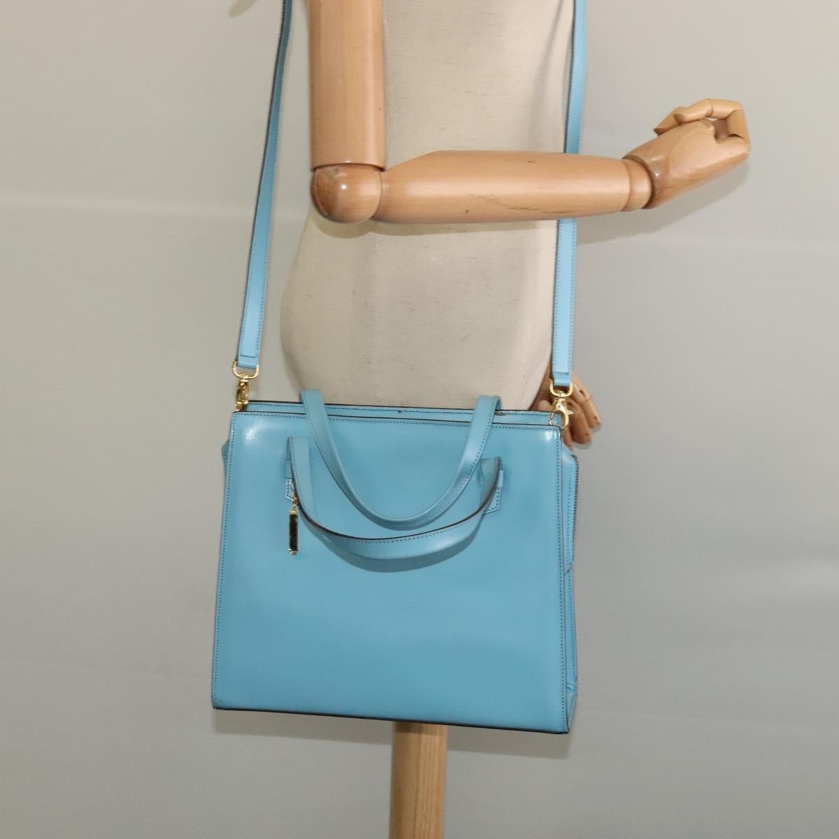 Celine Handbag Leather, BLUE, LEATHER, Handbag