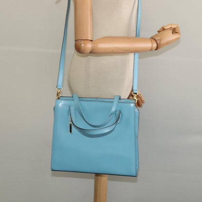Celine Handbag Leather, BLUE, LEATHER, Handbag