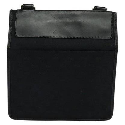 Gucci Front Pocket Messenger Canvas, BLACK, CANVAS, Shoulder bag