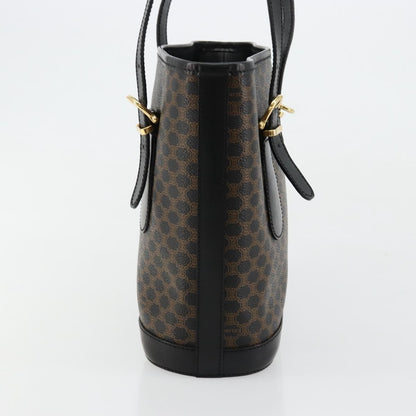 Celine Vintage Macadam Tote bag Canvas, Black, Canvas, Tote Bag