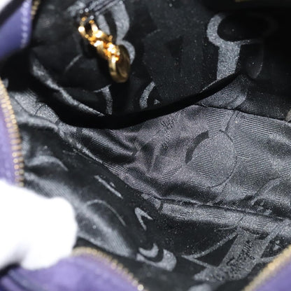 Salvatore Ferragamo Gancini Shoulder Bag Suede, PURPLE, SUEDE, Shoulder bag