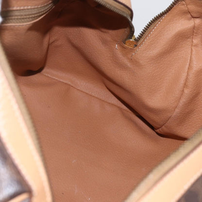 Celine Vintage Macadam Boston bag Canvas, BROWN, CANVAS, Travel bag