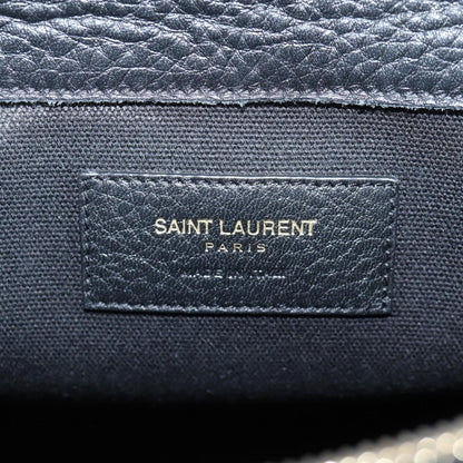 Saint Laurent Muse Two Bag Leather, BLACK, LEATHER, Handbag