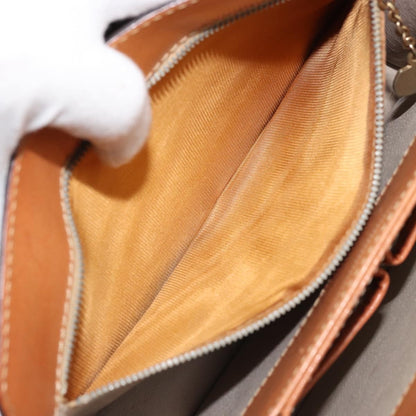 Celine Vintage Macadam Handbag Canvas, Brown, Canvas, Handbag