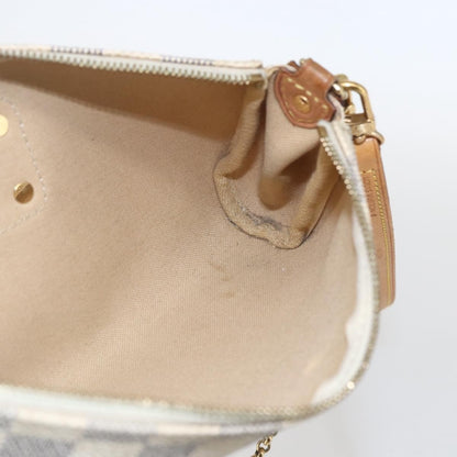 Louis Vuitton Eva Handbag Damier, BEIGE, CANVAS, Clutche & pouche
