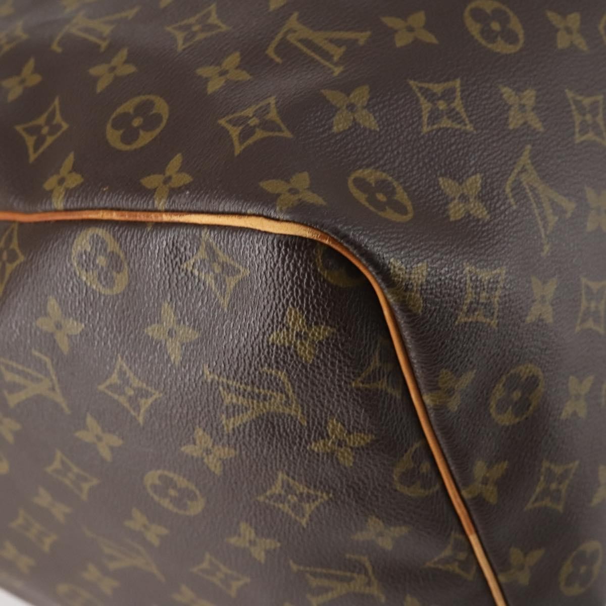Louis Vuitton Keepall Bag Monogram Canvas, BROWN, CANVAS, Travel bag