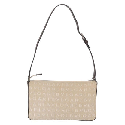 Bvlgari Pouch Canvas, Beige, Canvas, Clutch