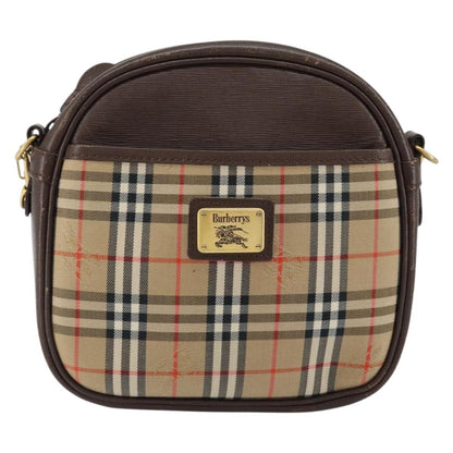 Burberry Nova check Shoulder bag Canvas, BEIGE, CANVAS, Shoulder bag