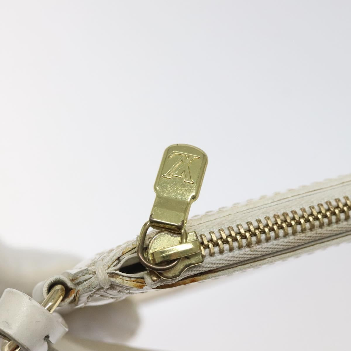 Louis Vuitton Delmonico Pochette Stretch Epi Leather, ECRU, LEATHER, Clutche & pouche