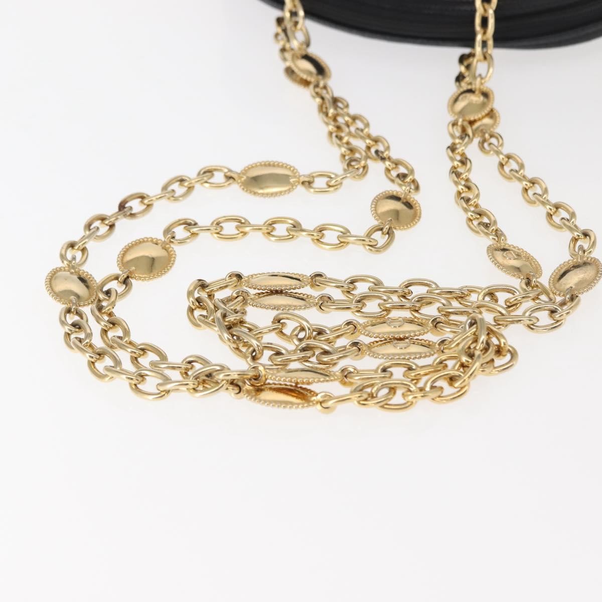 Christian Dior Vintage CD Chain  Shoulder Bag Leather, BLACK, LEATHER, Shoulder bag