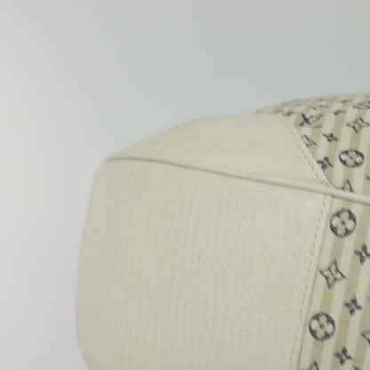 Louis Vuitton Marina Handbag Mini Lin Croisette, BEIGE, CANVAS, Handbag