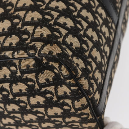 Christian Dior Vintage Trotter Boston Bag Canvas, BLACK, CANVAS, Travel bag