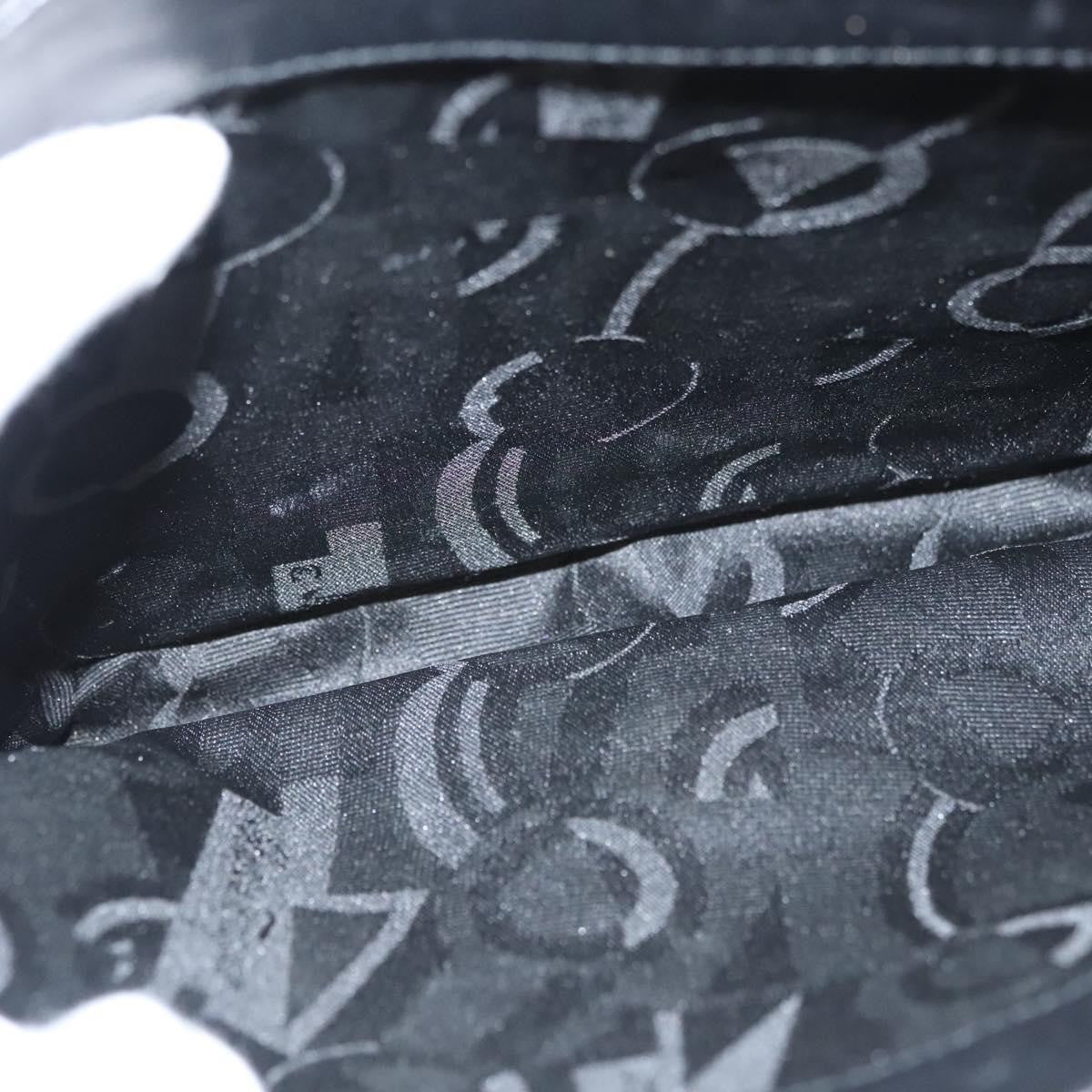 Salvatore Ferragamo Flap Handbag Leather, BLACK, LEATHER, Handbag