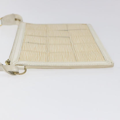 Louis Vuitton Delmonico Pochette Stretch Epi Leather, ECRU, LEATHER, Clutche & pouche