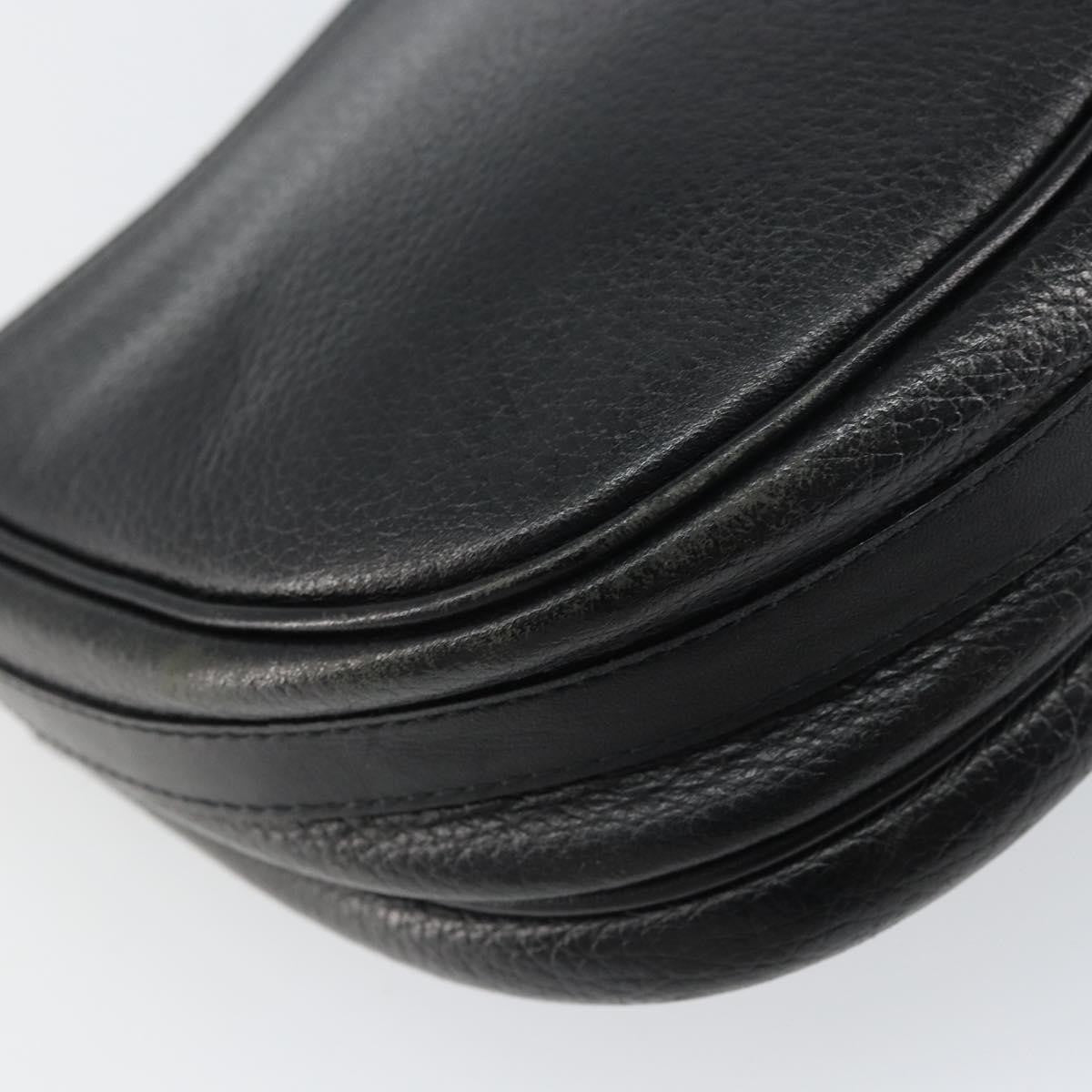 Burberry Vintage Shoulder Bag Leather, BLACK, LEATHER, Shoulder bag