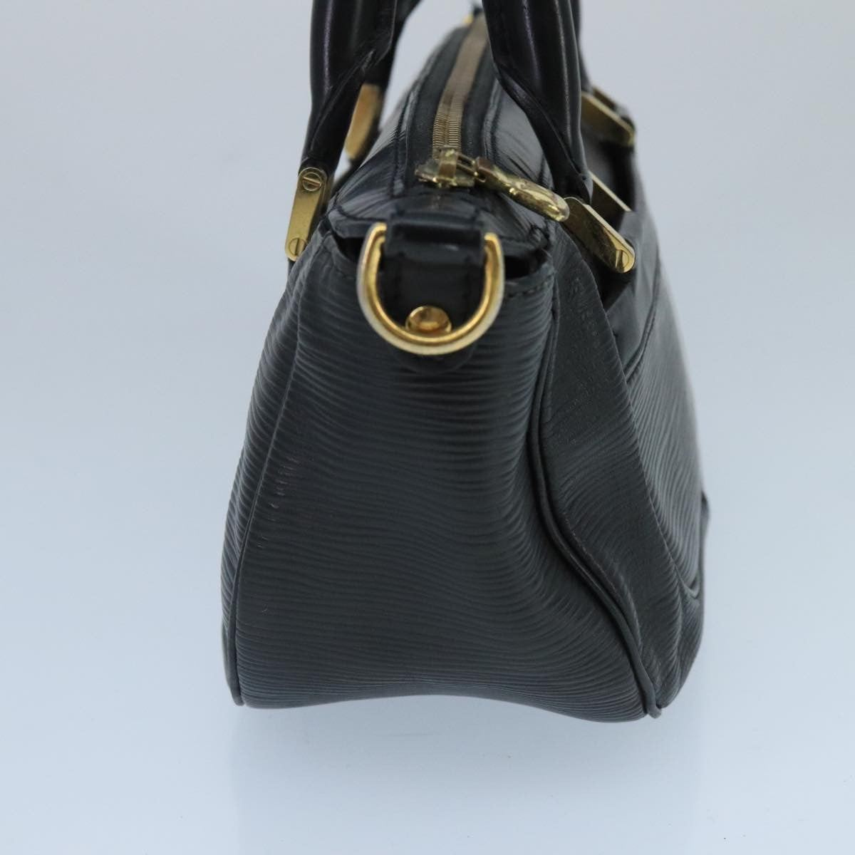 Louis Vuitton Dhanura Handbag Epi Leather, BLACK, LEATHER, Handbag