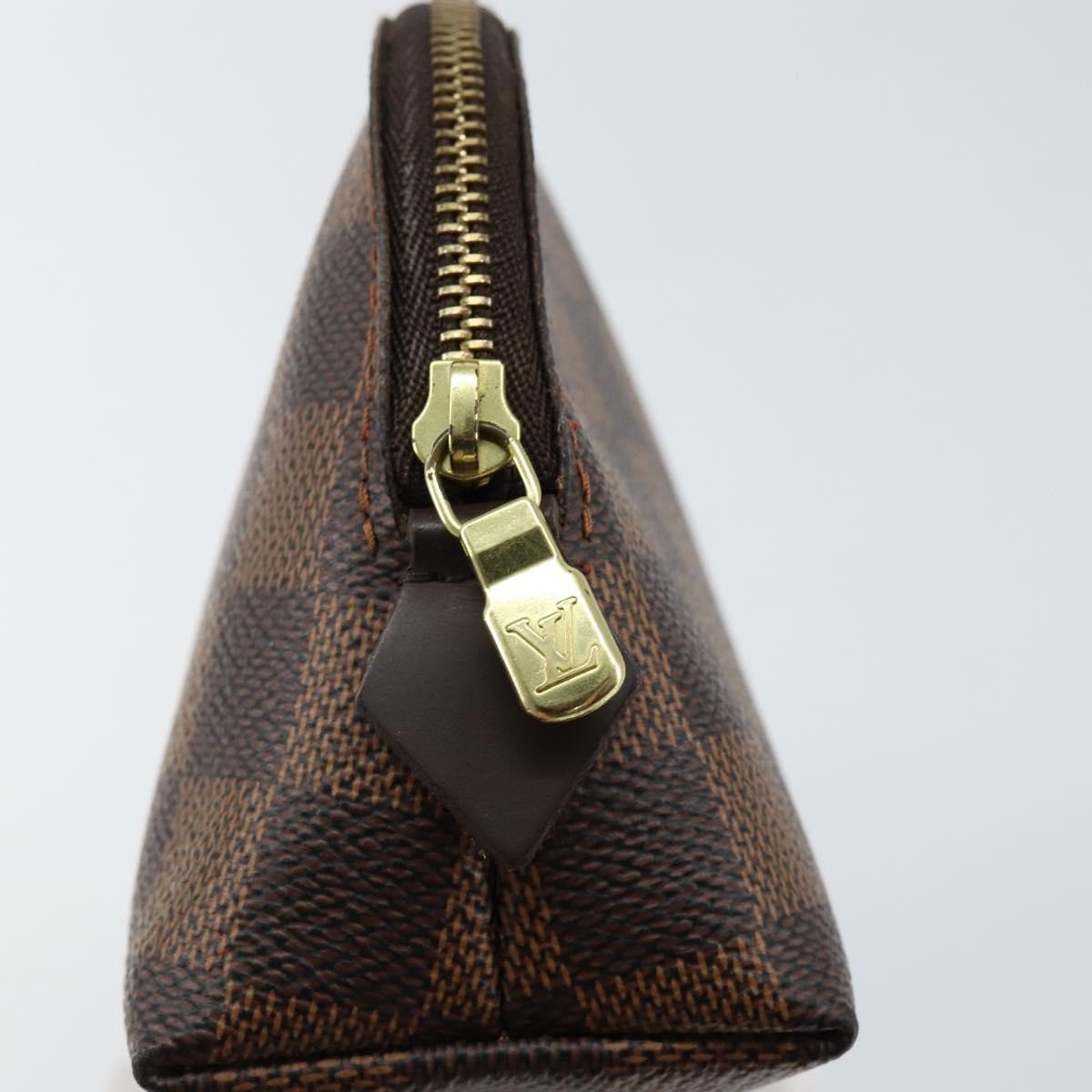 Louis Vuitton Cosmetic Pouch Damier, BROWN, CANVAS, Clutche & pouche