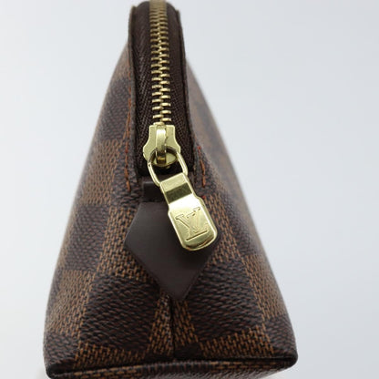 Louis Vuitton Cosmetic Pouch Damier, BROWN, CANVAS, Clutche & pouche