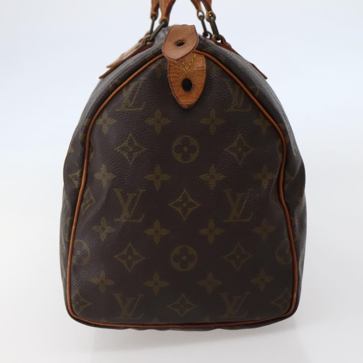 Louis Vuitton Speedy Handbag Monogram Canvas, BROWN, CANVAS, Handbag