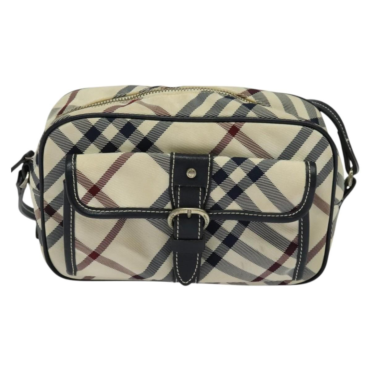 Burberry Nova Check Blue Label Canvas, BEIGE, CANVAS, Travel bag