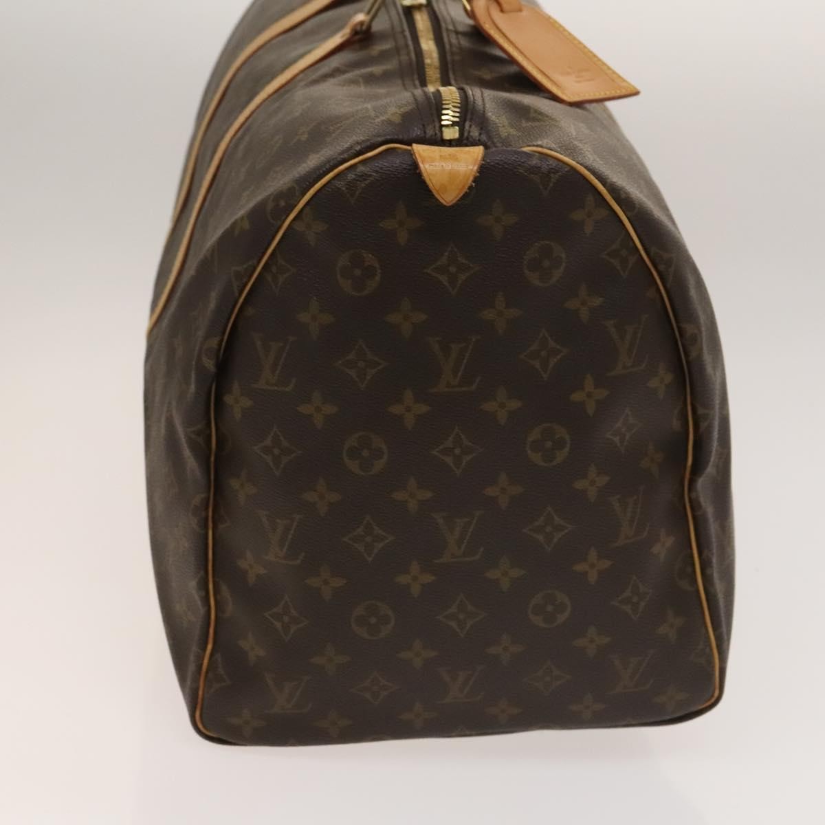 Louis Vuitton Keepall Bag Monogram Canvas, BROWN, CANVAS, Travel bag