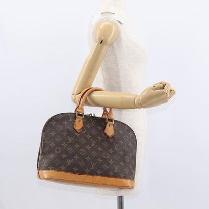 Louis Vuitton Alma Handbag Monogram Canvas, BROWN, CANVAS, Handbag