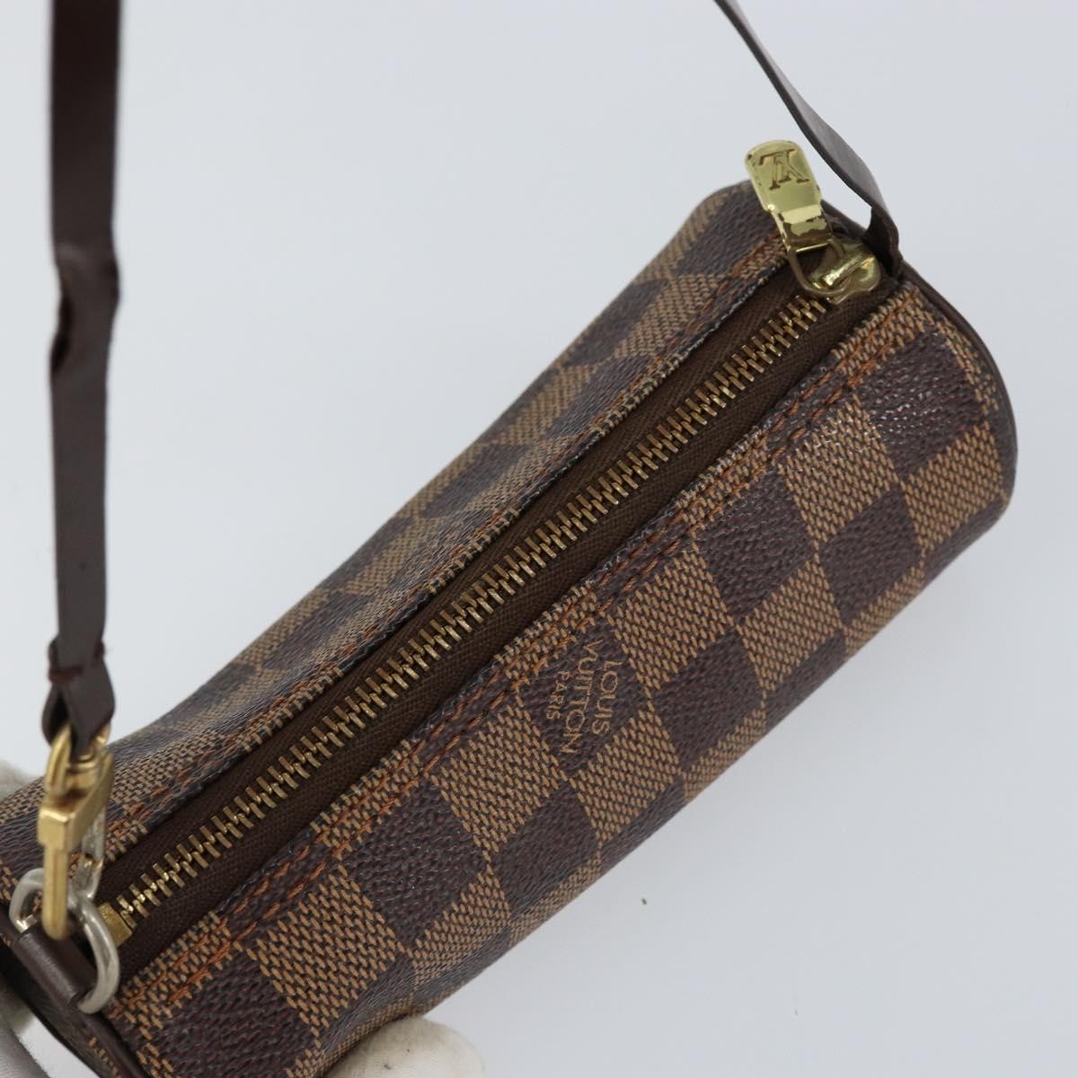 Louis Vuitton Papillon Pochette Damier, BROWN, CANVAS, Clutche & pouche