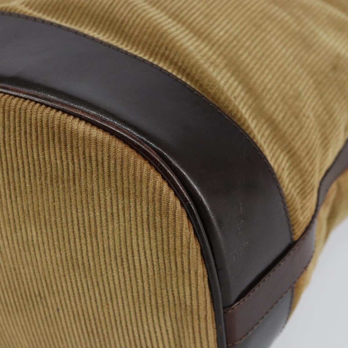 Fendi Vintage Top Handle Bag Velvet, BEIGE, VELVET, Handbag