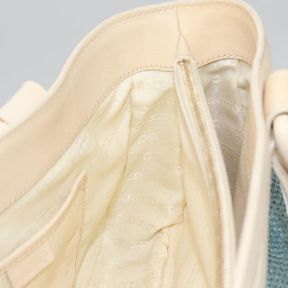 Celine Boogie Satchel Leather, BLUE, LEATHER, Handbag