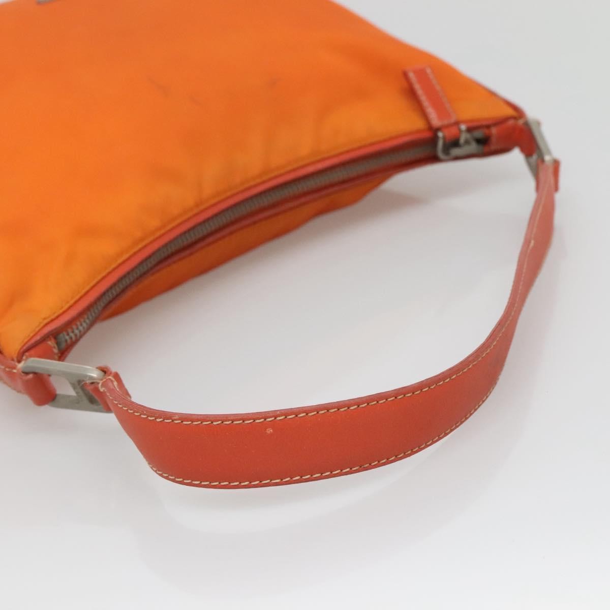 Prada Zip Shoulder Bag Tessuto, ORANGE, NYLON, Shoulder bag