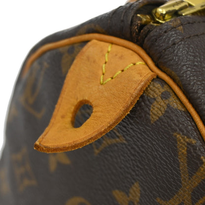 Louis Vuitton Speedy Handbag Monogram Canvas, Brown, Canvas, Handbag