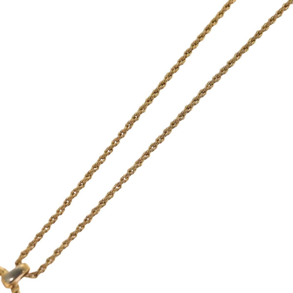 Christian Dior CD Pendant Necklace Gold-plated, GOLD, METAL, Necklace