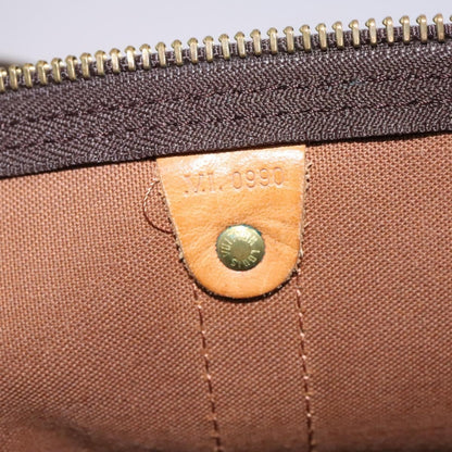 Louis Vuitton Keepall Bandouliere Bag Monogram Canvas, BROWN, CANVAS, Travel bag