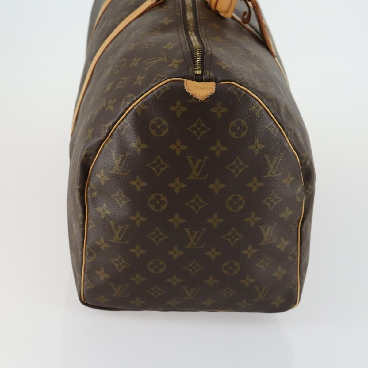 Louis Vuitton Keepall Bag Monogram Canvas, BROWN, CANVAS, Travel bag