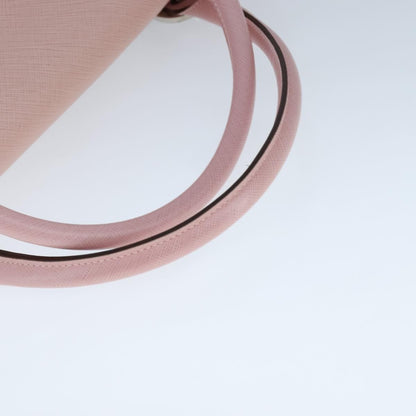 Salvatore Ferragamo Gancini handbag Leather, PINK, LEATHER, Handbag