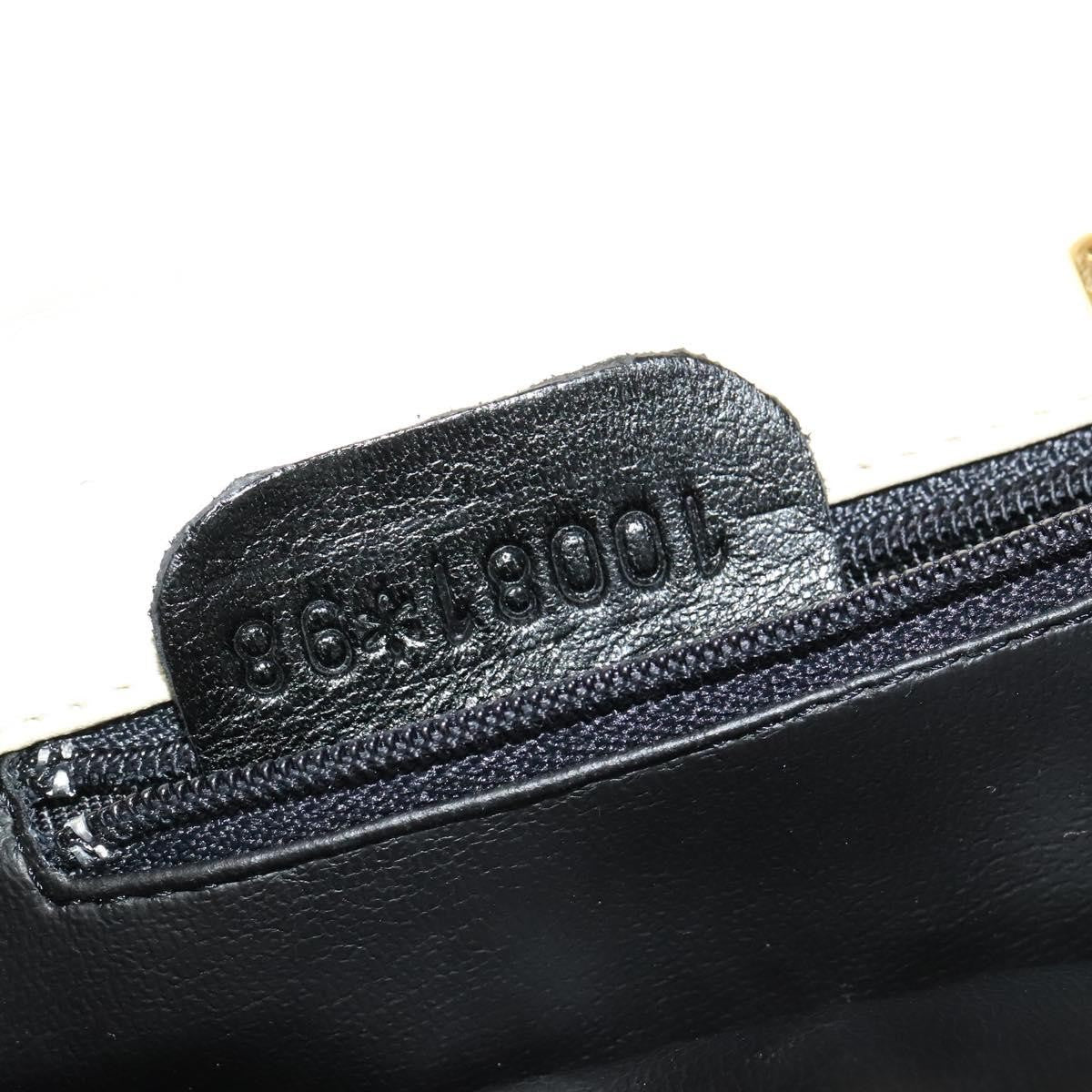 Bally Vintage Chain Shoulder Bag Quilted Leather, WHITE, LEATHER, Shoulder bag