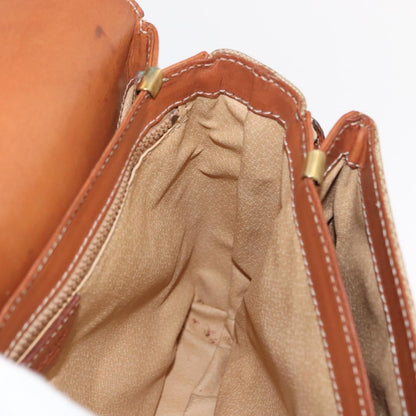 Celine Macadam Shoulder Bag PVC Leather, BEIGE, PVC, Shoulder bag