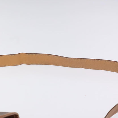 Celine Macadam Shoulder Bag PVC Leather, BROWN, CANVAS, Shoulder bag